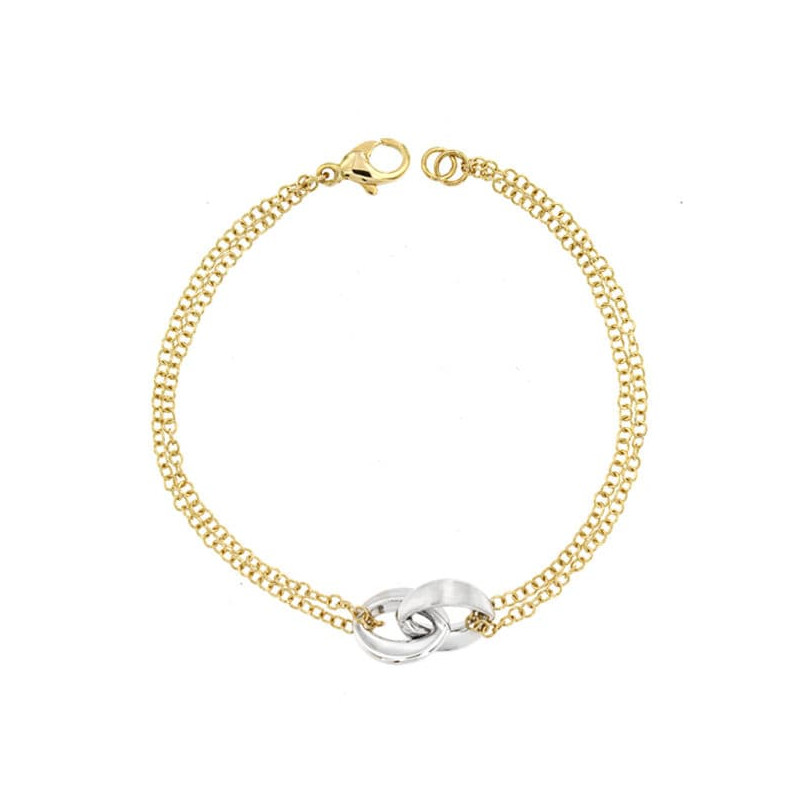 18K PULSERA BICOLOR 19.5 CM