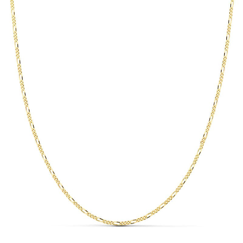 18K CADENA ORO AMARILLO MACIZA CARTIER 3X1 60CM 1 MM
