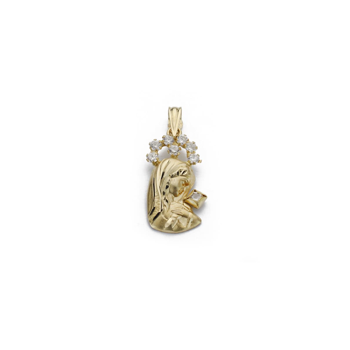 18K COLGANTE ORO AMARILLO VIRGEN NIÑA 20X10 MM