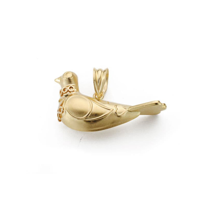 18K COLGANTE ORO AMARILLO PALOMA MELILLA 28X16 MM