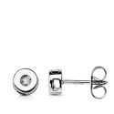 18K PENDIENTES ORO BLANCO DIAMANTES LABORATORIO TALLA BRILLANTE 0,04 QTS. VS2-G. MEDIDA: 5 MM. CIERRE PRESION