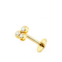 18K PIERCING OREJA ORO AMARILLO TRIANGULO CON CIRCONITA 5X3.5 MM ( UNIDAD ) 18K PIERCING OREJA ORO AMARILLO TRIANGULO CON CIRCONITA 5X3.5 MM ( UNIDAD )