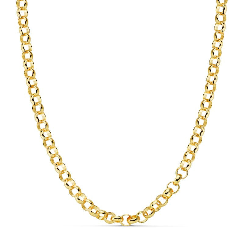 18K CADENA ORO AMARILLO ROLO HUECA 45CM 5.5 MM