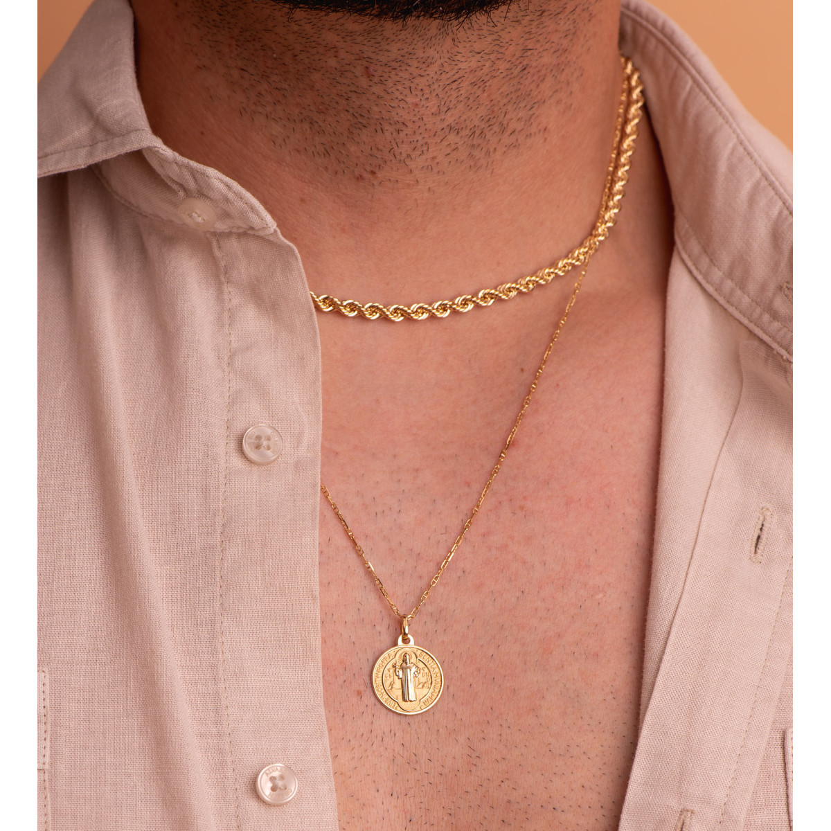 18K CORDON ORO AMARILLO SALOMONICO LIGERO. ANCHO: 4,3 MM. LARGO: 45CM