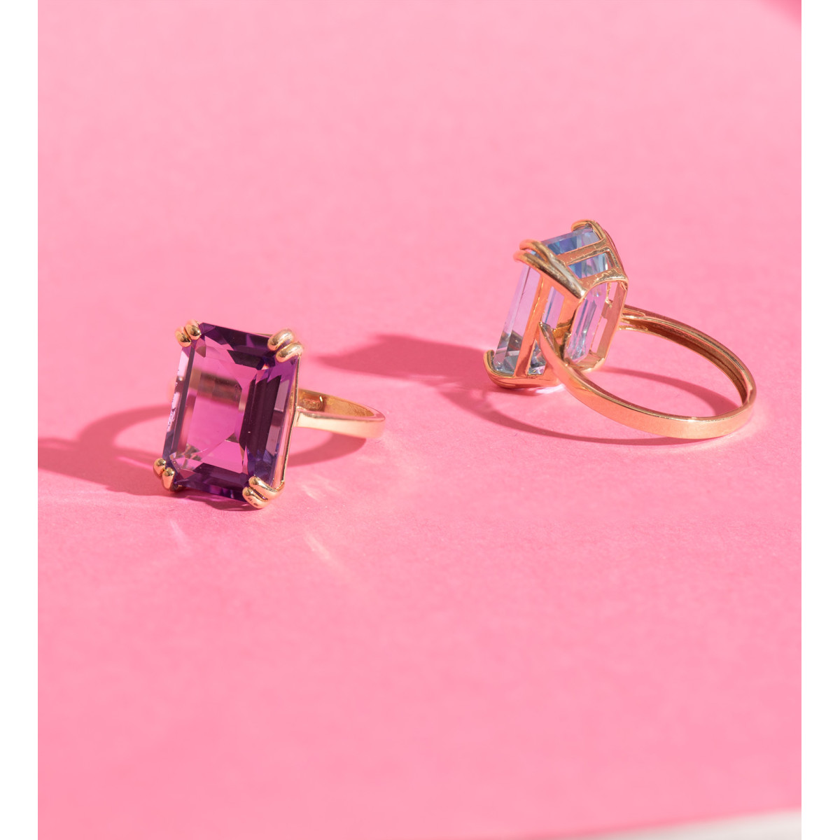 18K SORTIJA ORO AMARILLO PIEDRA TOPACIO AZUL 4,33 QTES. MEDIDA: 14X10MM