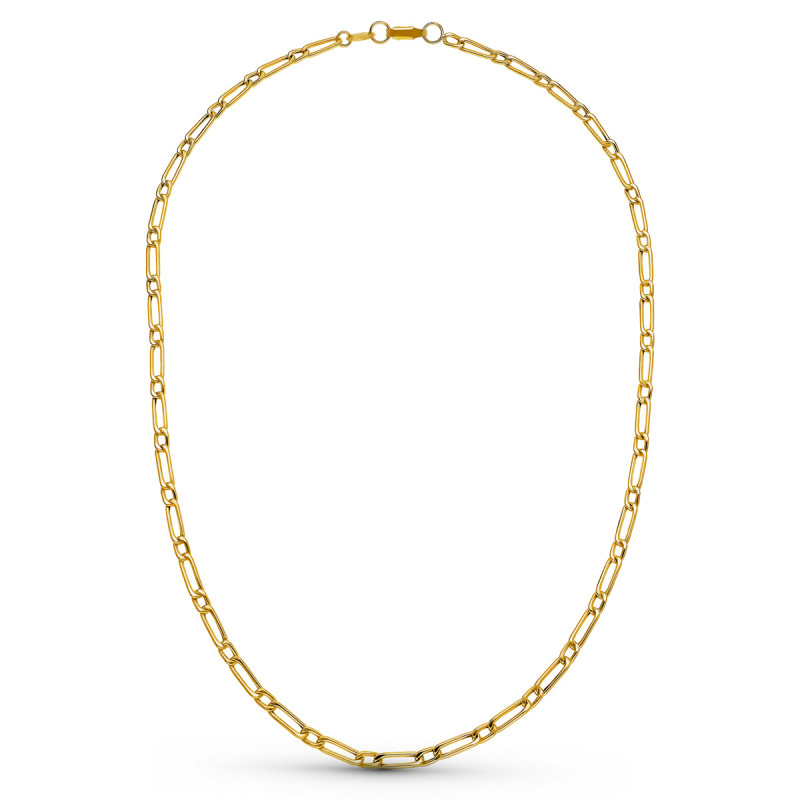 18K CADENA ORO AMARILLO CARTIER HUECA 50CM 3 MM