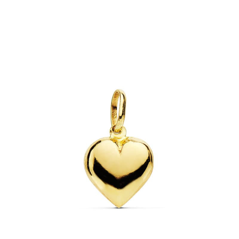 18K COLGANTE ORO AMARILLO CORAZON LISO 10X8 MM