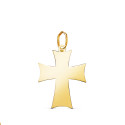 18K COLGANTE ORO AMARILLO CRUZ DE LA ORDEN TEUTONICA EN BRILLO. MEDIDA: 21 X 15 MM