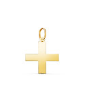 18K COLGANTE ORO AMARILLO CRUZ GRIEGA EN BRILLO. MEDIDA: 18 X 16 MM