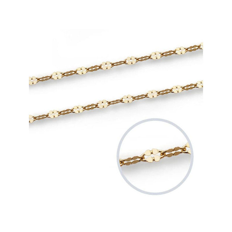 18K CADENA MACIZA ORO AMARILLO 40CM