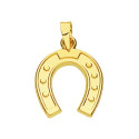 18K COLGANTE AMULETO ORO AMARILLO HERRADURA 20X15 MM