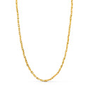 18K CADENA ORO AMARILLO MACIZA BOLA Y DETALLE BRILLO. ANCHO: 2,7 MM LARGO: 60CM