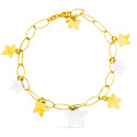 18K PULSERA BICOLOR ESTRELLAS.