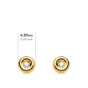 18K PENDIENTES CHATON ORO AMARILLO DIAMANTES LABORATORIO 0,030 QTS VS2-G. MEDIDA: 4,8 X 4,8 MM. CIERRE PRESION