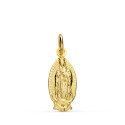 18K COLGANTE ORO AMARILLO VIRGEN DE GUADALUPE SILUETA OVAL 16 MM