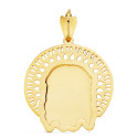 18K COLGANTE COLGANTE ORO AMARILLO CABEZA DE CRISTO  ORLA 31X31 MM