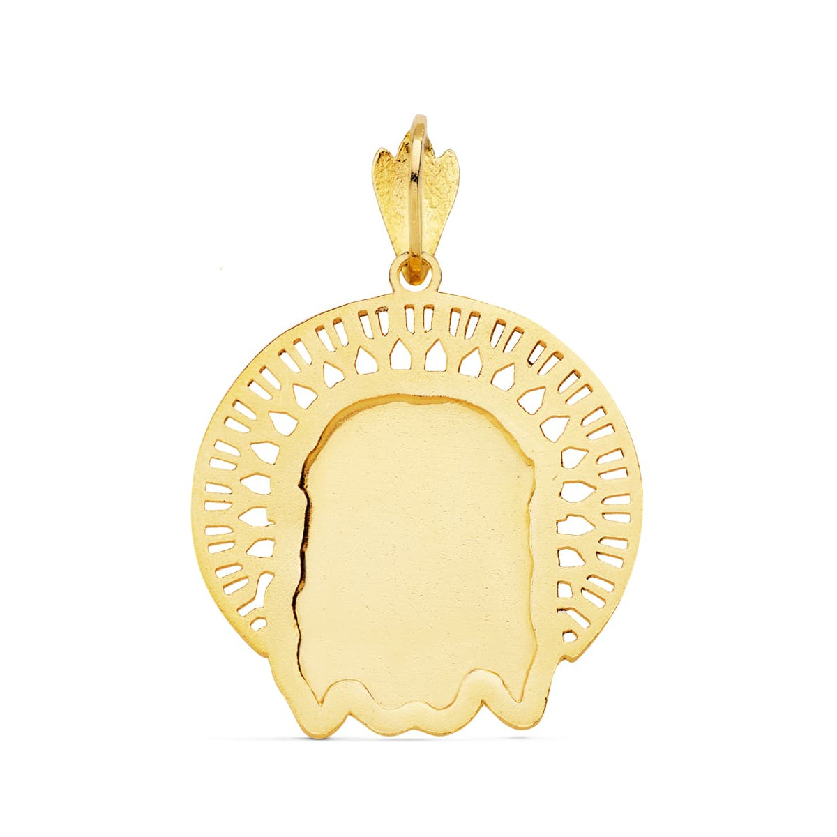 18K COLGANTE COLGANTE ORO AMARILLO CABEZA DE CRISTO  ORLA 31X31 MM