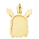 18K COLGANTE COLGANTE ORO AMARILLO CABEZA DE CRISTO  POTENCIAS 39X28 MM