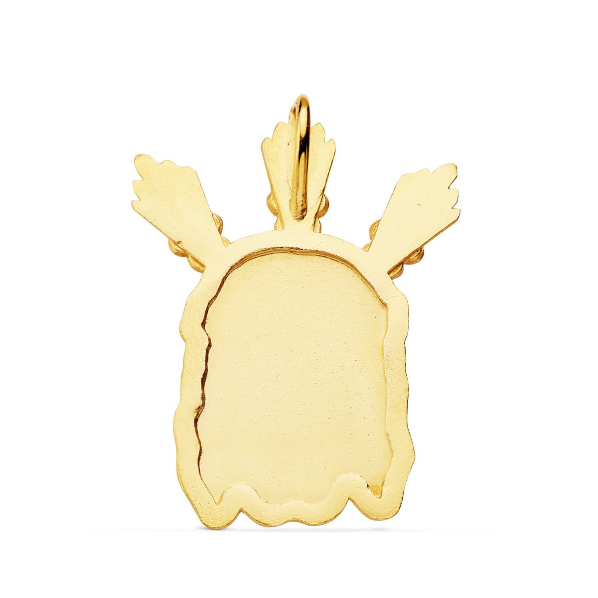 18K COLGANTE COLGANTE ORO AMARILLO CABEZA DE CRISTO  POTENCIAS 39X28 MM