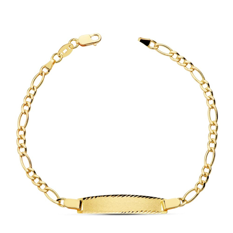 18K PULSERA ESCLAVA ORO AMARILLO CARTIER 3X1 17CM