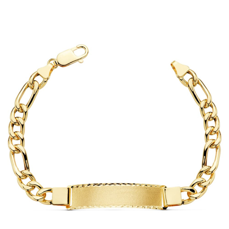 18K PULSERA ESCLAVA ORO AMARILLO CARTIER HUECA ANCHO: 7MM. LARGO: 21,5 CM  PLACA CHAPA: 42X10MM
