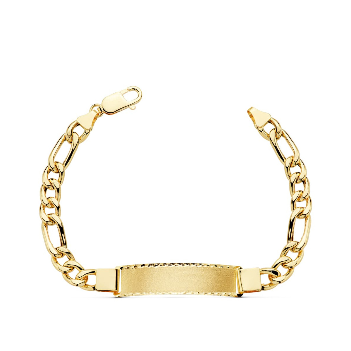 18K PULSERA ESCLAVA ORO AMARILLO CARTIER HUECA ANCHO: 7MM. LARGO: 21,5 CM  PLACA CHAPA: 42X10MM