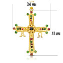 18K CRUZ DE COVADONGA O VICTORIA  ORO AMARILLO GRANDE 40X34 MM