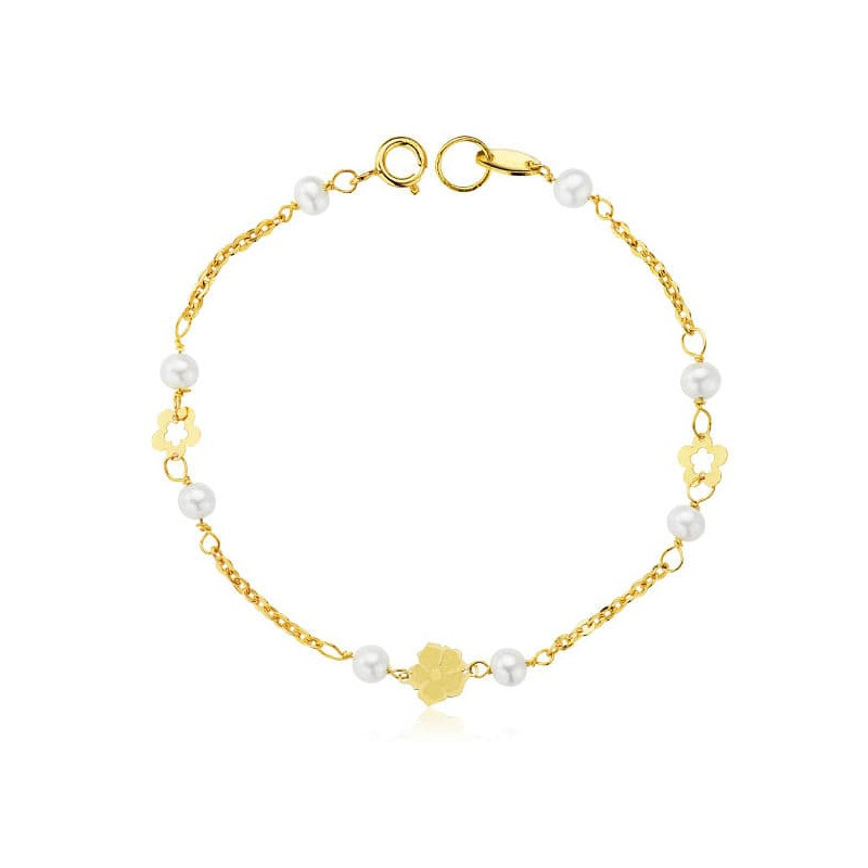 18K PULSERA PERLA 3 MM 17CM