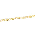18K CADENA CARTIER ORO AMARILLO ESLABONES HUECOS 3X1. LARGO 60CM ANCHO 5 MM