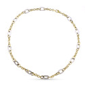 9K COLLAR ORO BICOLOR 45CM