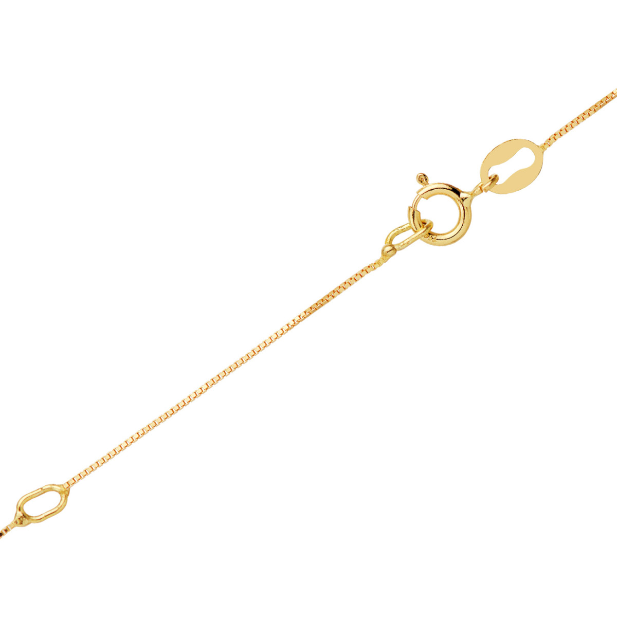 18K COLGANTE ORO AMARILLO CON DIAMANTES LABORATORIO 0,182 QTS - VS2 G. MED: 6.5MM. CADENA 42-3CM