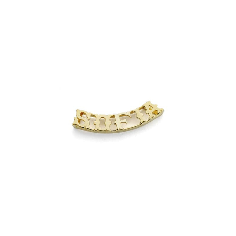 18K COLGANTE NOMBRE PERSONALIZADO ORO AMARILLO 5 LETRAS