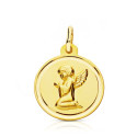 18K MEDALLA ORO AMARILLO ANGELITO BISEL 16 MM 18K MEDALLA ORO AMARILLO ANGELITO BISEL 16 MM
