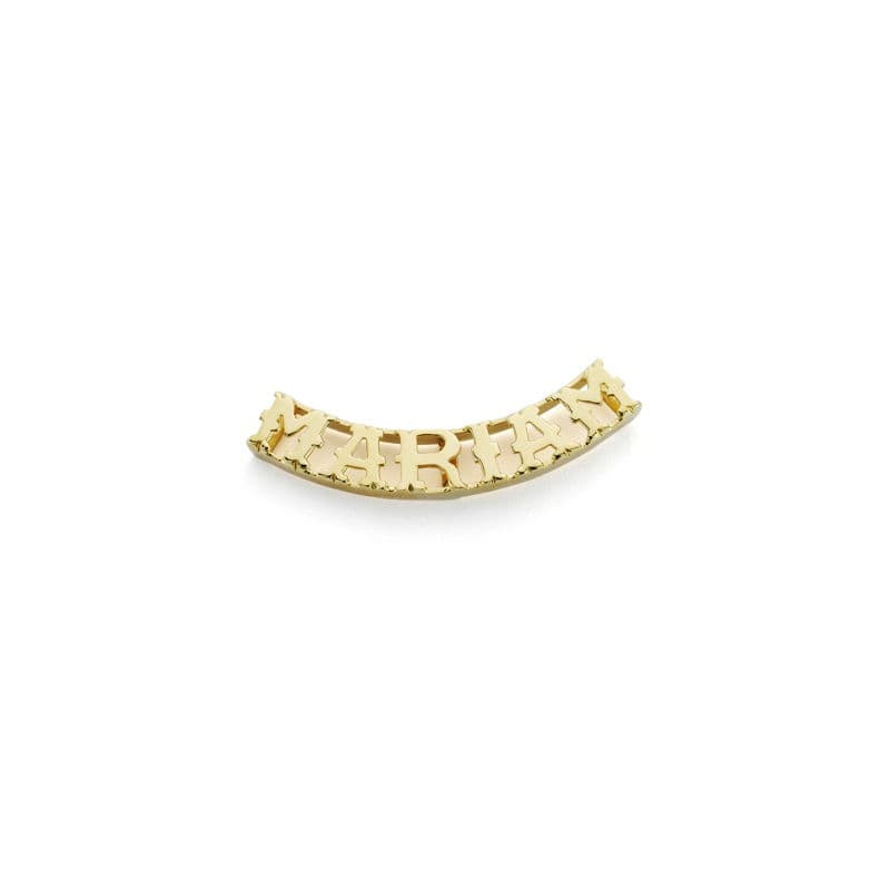 18K COLGANTE ORO AMARILLO NOMBRE PERSONALIZADO 6 LETRAS.