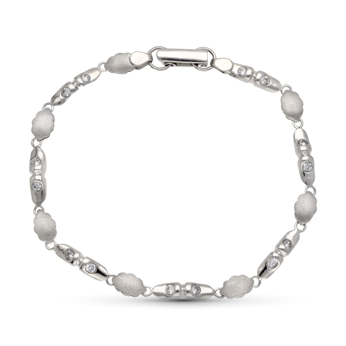 18K PULSERA ORO BLANCO CIRCONITAS