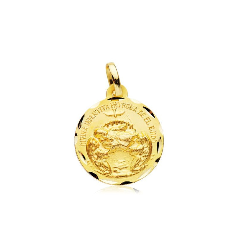 18K MEDALLA ORO AMARILLO DIVINA INFANTITA 18 MM