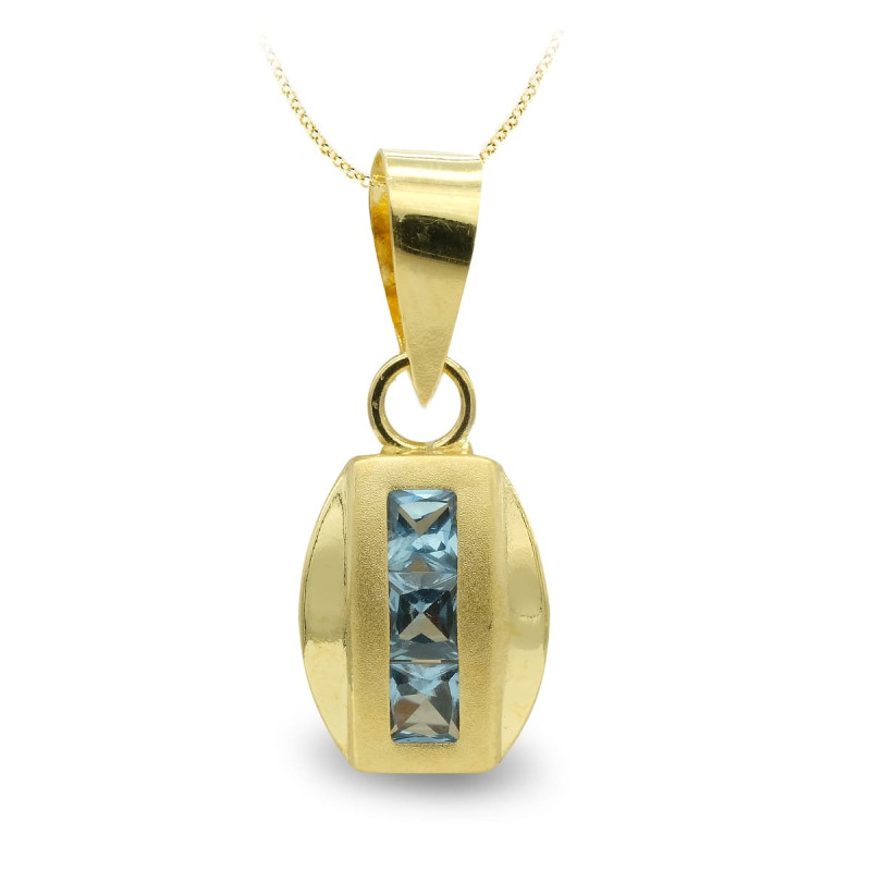 18K COLGANTE ORO AMARILLO COMUNION CON CIRCONITAS
