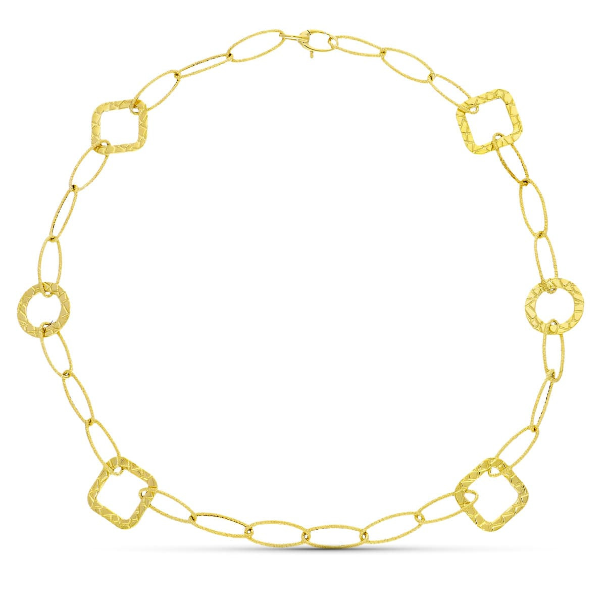 18K GARGANTILLA ORO AMARILLO ESLABONES  45CM