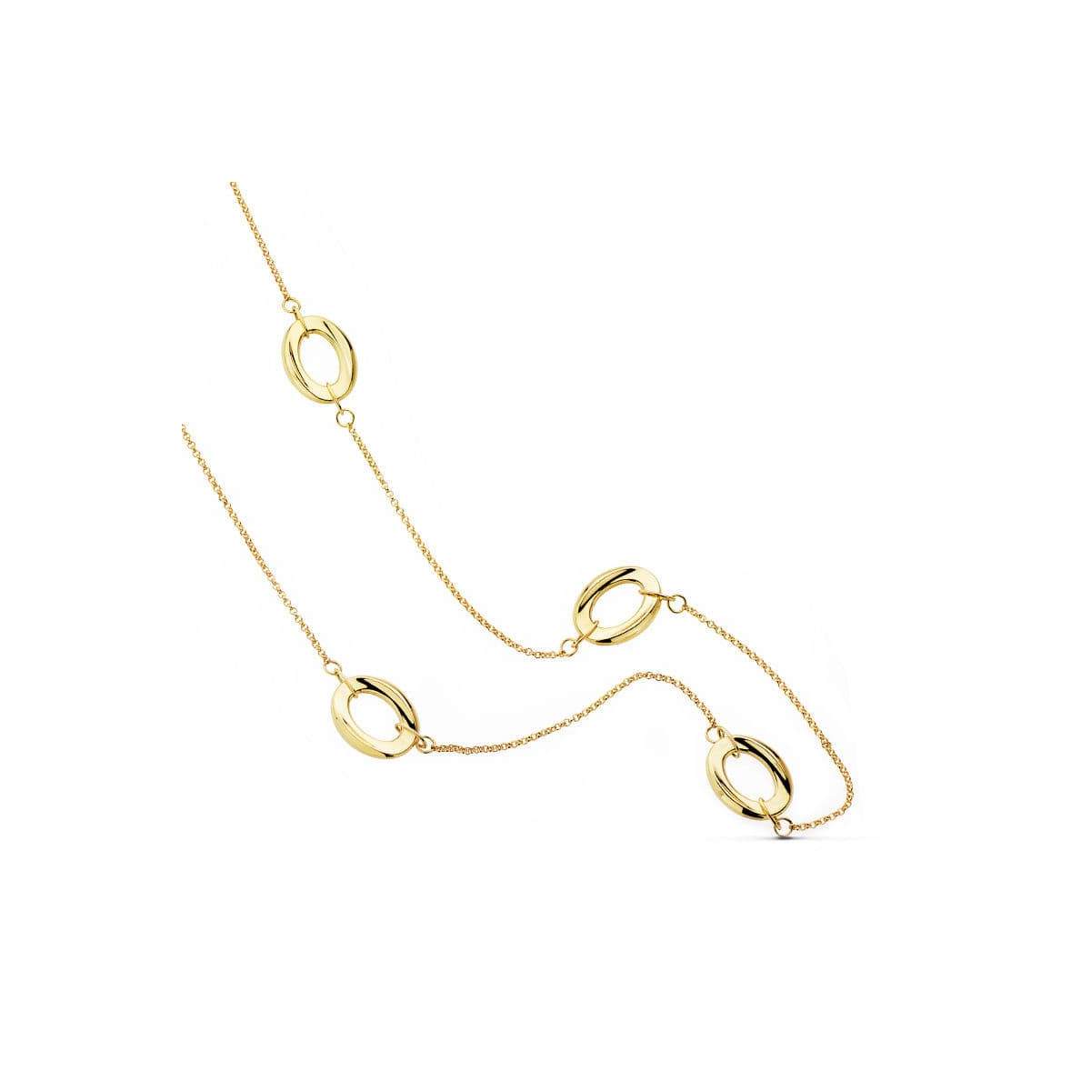 18K GARGANTILLA ORO AMARILLO ESLABONES 80 CM PESO 13.20 GR