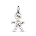 18K COLGANTE ORO BICOLOR NIÑO 29X19 MM