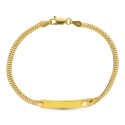 18K ESCLAVA ORO BICOLOR 17CM