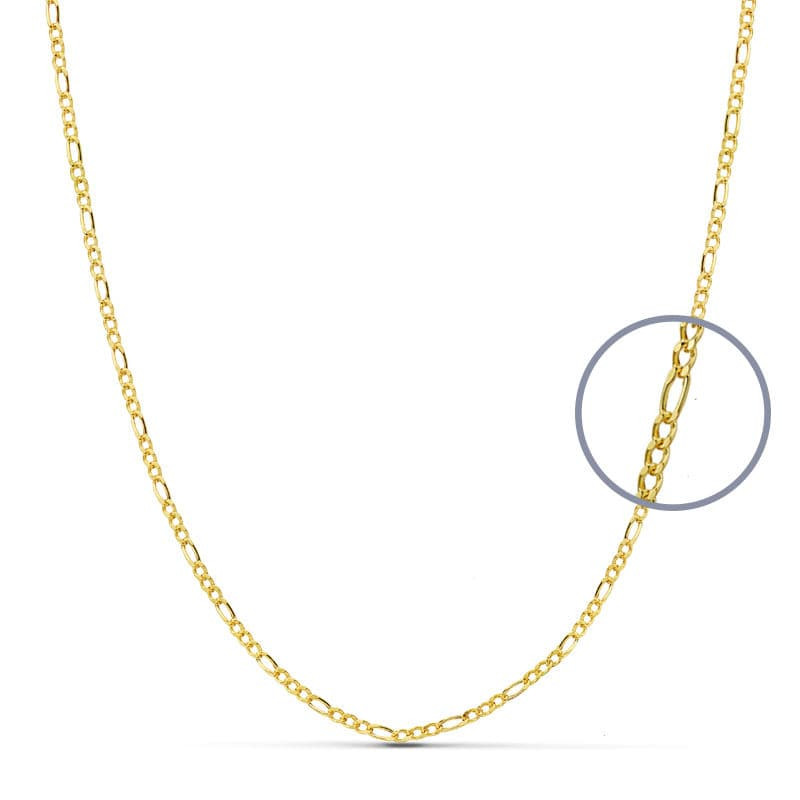 18K CADENA ORO AMARILLO CARTIER 40CM HUECA 1.5 MM