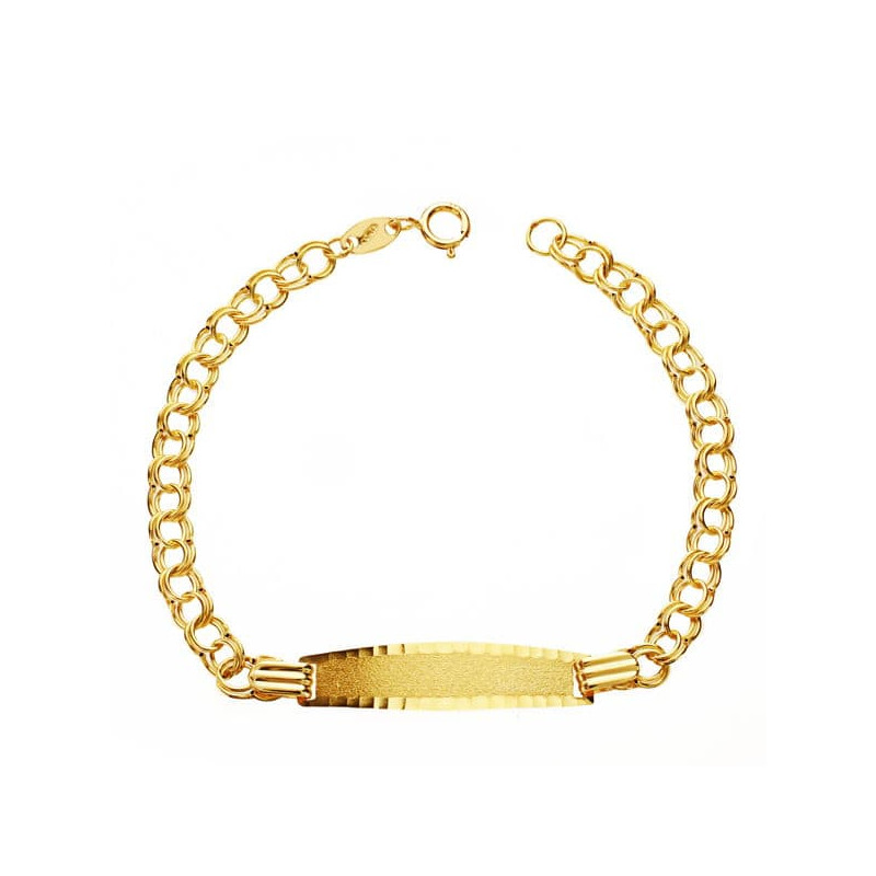 18K PULSERA ORO AMARILLO ESCLAVA HUNGARA 13CM