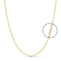 18K CADENA ORO AMARILLO MACIZA BILBAO. LARGO: 40CM. ANCHO: 1,2 MM
