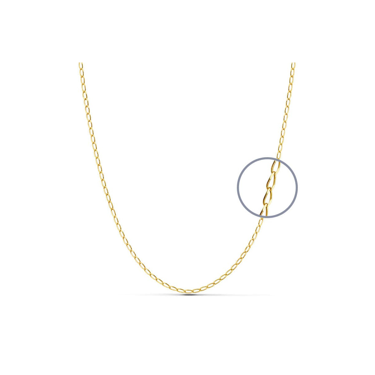 18K CADENA ORO AMARILLO MACIZA BILBAO. LARGO: 40CM. ANCHO: 1,2 MM