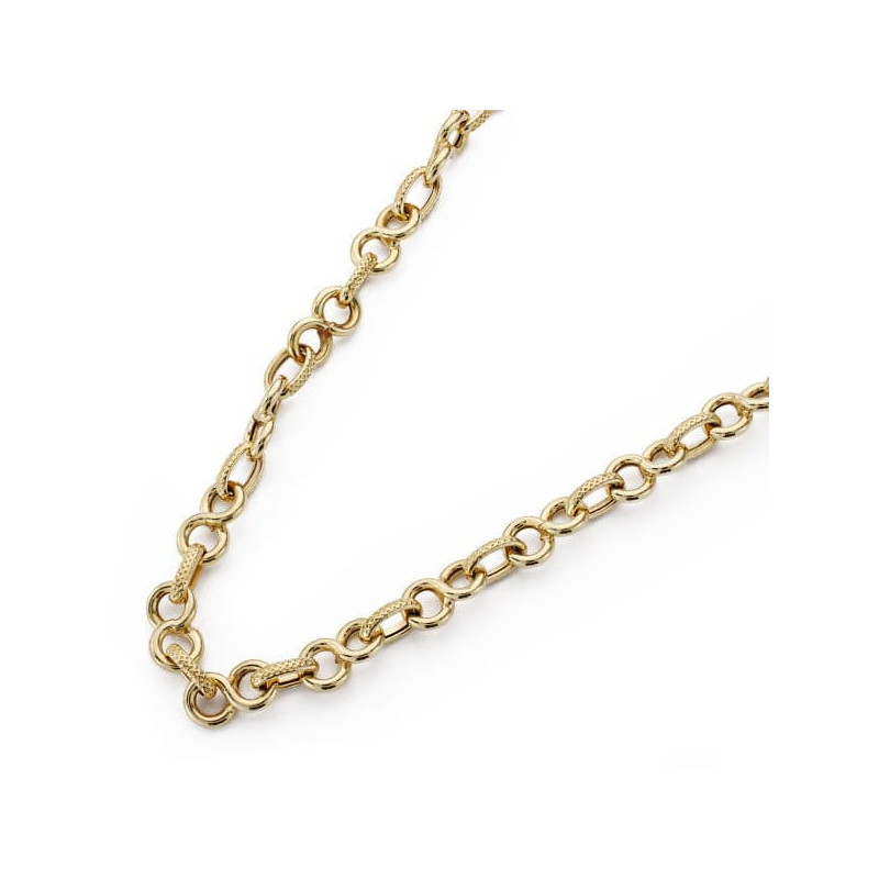 18K GARGANTILLA ORO AMARILLO ESLABONES 45CM