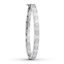 18K PULSERA RIGIDA ORO BLANCO MEDIDA INTERIOR 62X55 MM ANCHO TOTAL 8 MM