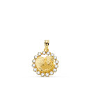 18K COLGANTE ORO AMARILLO ENAMORADOS 16X14 MM C. AMOR