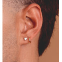 18K PENDIENTES AROS REDONDOS LISOS LIGEROS ORO AMARILLO 10X1.50 MM