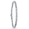 18K PULSERA ORO BLANCO CIRCONITA 20CM